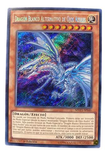 Yu Gi Oh Dragon Blanco Alternativo De Ojos Azules Secret MercadoLibre