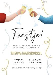 Uitnodiging Nieuwjaarsborrel Maken Kaartje Go