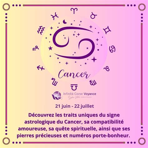 Signe astrologique du Cancer Traits de caractère compatibilité