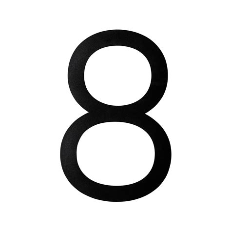 Sandleford 400mm Black Matte Gilroy Numeral 8 - Bunnings Australia