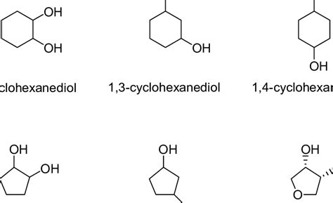 11 Overview Of Diol Model Systems Cis And Trans Configurations