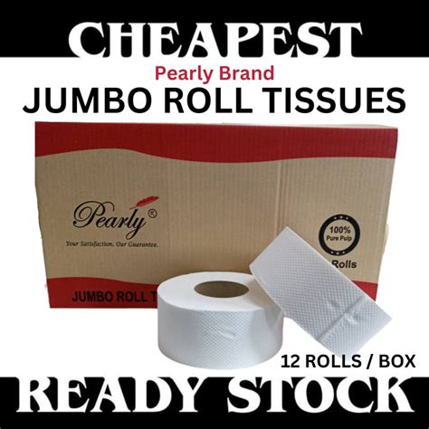 Jumbo Roll Tissue 100 Pulp 12rolls Ctn Shopee Malaysia