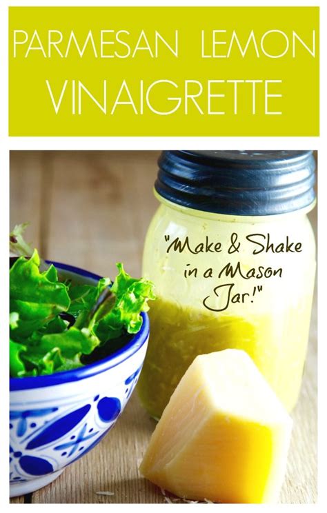 Parmesan Lemon Vinaigrette Recipe Salad Dressing Recipes Healthy