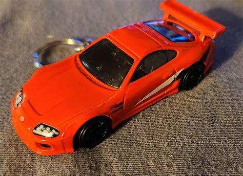 Custom Mk4 Toyota Supra Hot Wheels Keychain R ArtisanGifts
