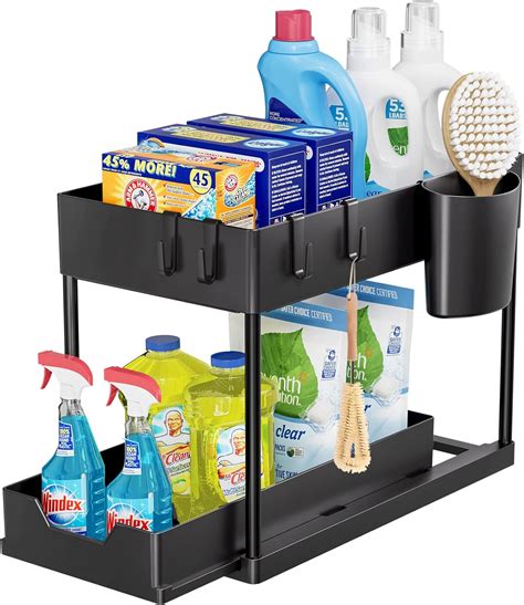 Puricon 1 Pack Under Sink Organizers And Storage Pull Out Sliding