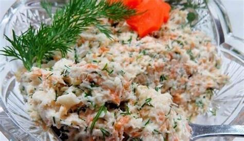 Салат «Раковые шейки» из минтая - Любимые рецепты