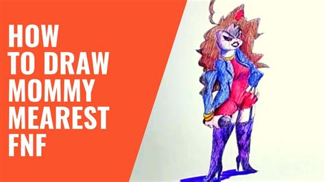 How To Draw Mommy Mearest Friday Night Funkin Fnf Youtube