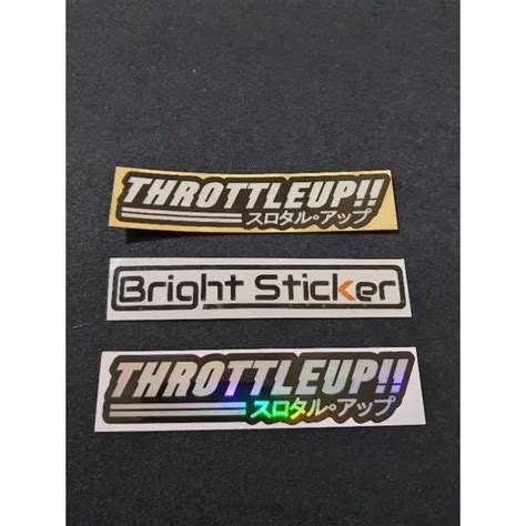 STICKER VISOR HELM THROTTLE UP PRINCUTT Lazada Indonesia