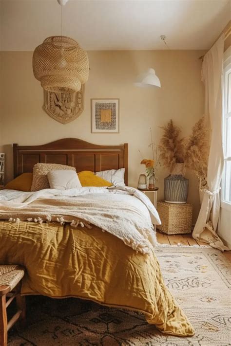 25 Cozy Yellow Boho Bedroom Ideas In 2024 Bedroom Themes Bedroom