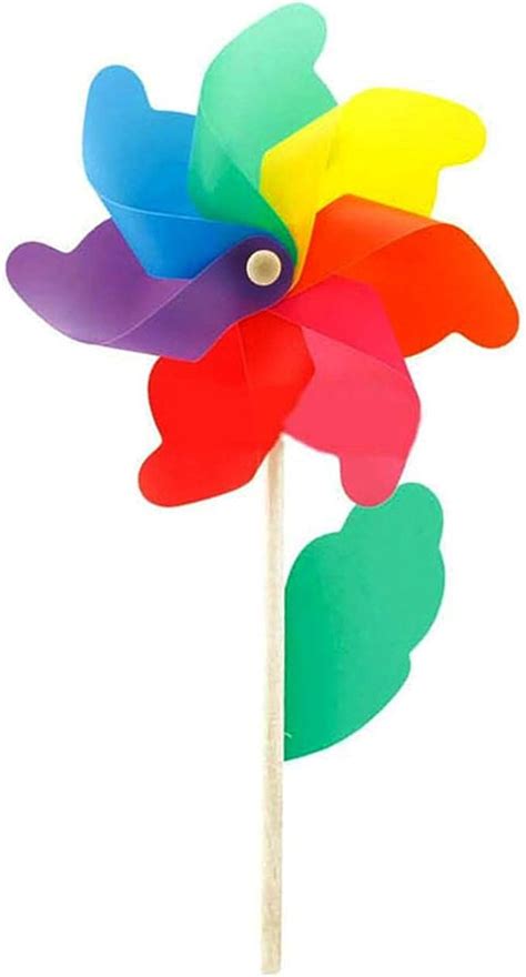 2er Set Windrad Regenbogen Garten Windmühle Spielzeug für Kinder