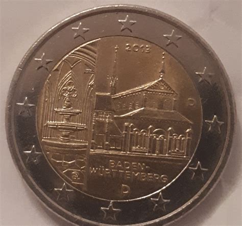 Germany 2 Euro Coin 2013 Baden Württemberg Maulbronn Monastery D