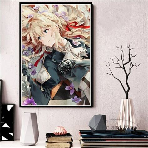 Buy Violet Evergarden Violet Oil Canvas Painting Designs And