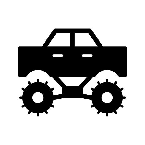 Monster Truck Vector Icon 14706997 Vector Art At Vecteezy