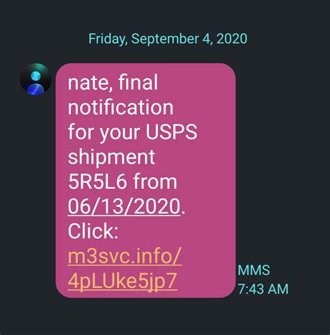 Scam Text For Usps Package R Scams