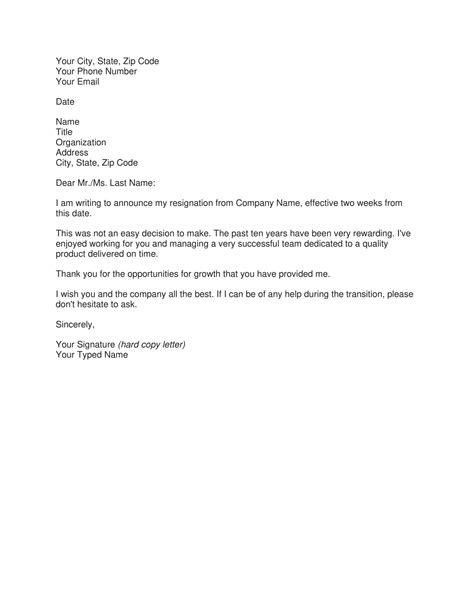 Free Printable Two Weeks Notice Letter Templates Word Pdf