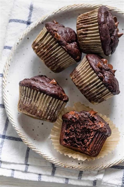 Chocolate Banana Muffins Healthy Easy Feelgoodfoodie