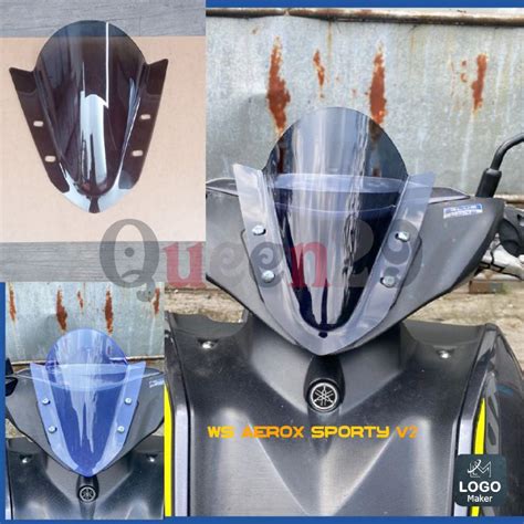 Jual Winshield Yamaha Aerox Sporty V Dan V Visor Aerox Old Dan New