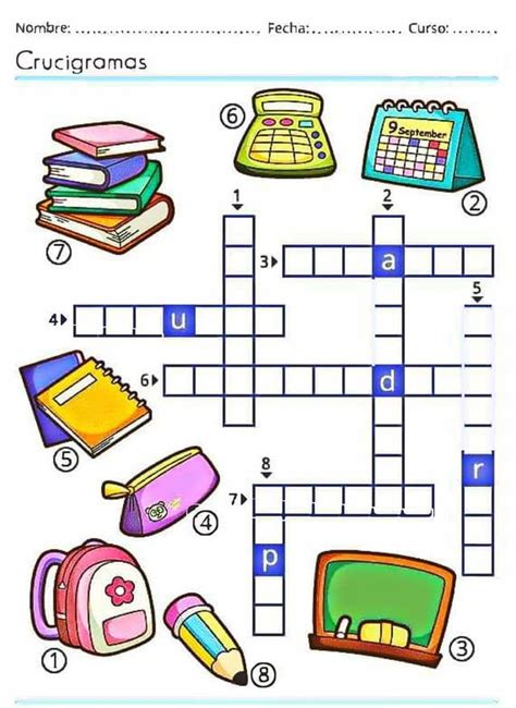 Crucigramas Para Ni Os Pdf
