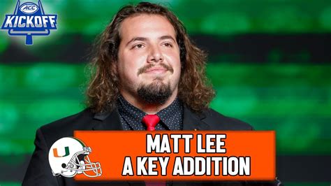 Matt Lee On Picking Miami Tyler Van Dyke And Improving Offensive Line