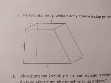 Oblicz Obj To Graniastos Upa Prostego Przedstawionego Na Rysunku