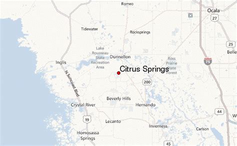 Map Of Citrus Springs Florida | Maps Of Florida