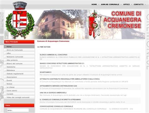 Comune di Acquanegra Cremonese - Explore Government Websites built with ...