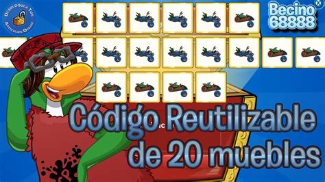 Club Penguin Código Reutilizable De 20 Muebles Febrero 2014 Youtube