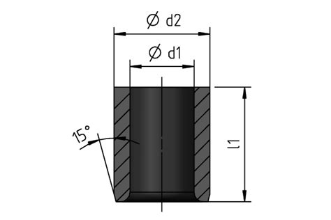 Canon de perçage selon DIN 179 pour foret Ø 42 100 48 099 mm botek