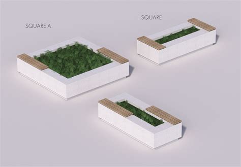 Купить Скамью-клумбу SQUARE | Описание | Фото | Собственное производство