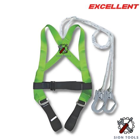 Jual Excellent Safety Belt Full Body Double Hook Body Harness Big