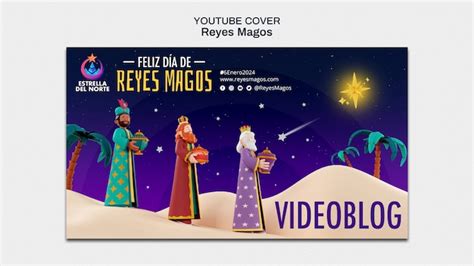 Plantilla De Portada De Youtube De Reyes Magos Archivo Psd Gratis