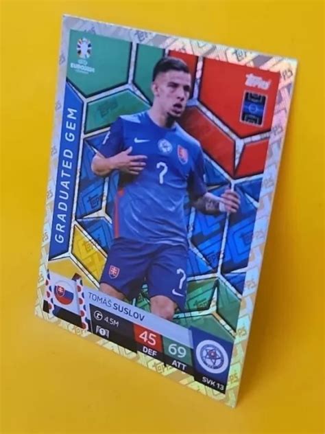 Match Attax Uefa Euro Tom Suslov Gemma Laureata Svk Eur