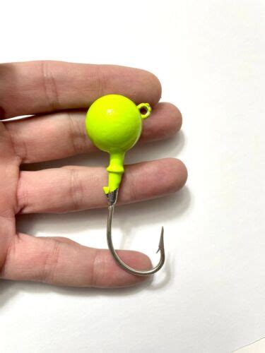 Large Ball Head Jigs 1oz 3oz Ebay