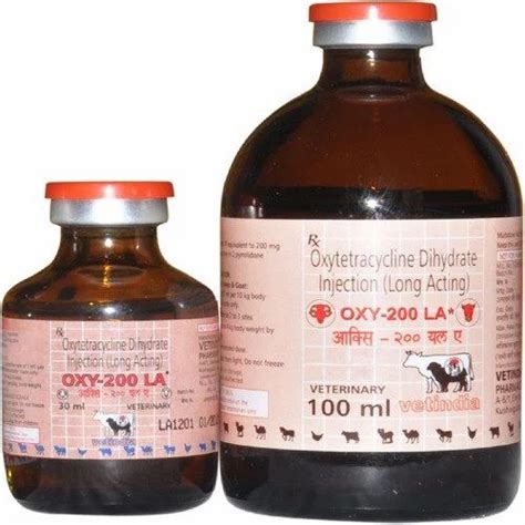 Oxytetracycline Dihydrate Oxy 200 LA Injection At Best Price In Hyderabad