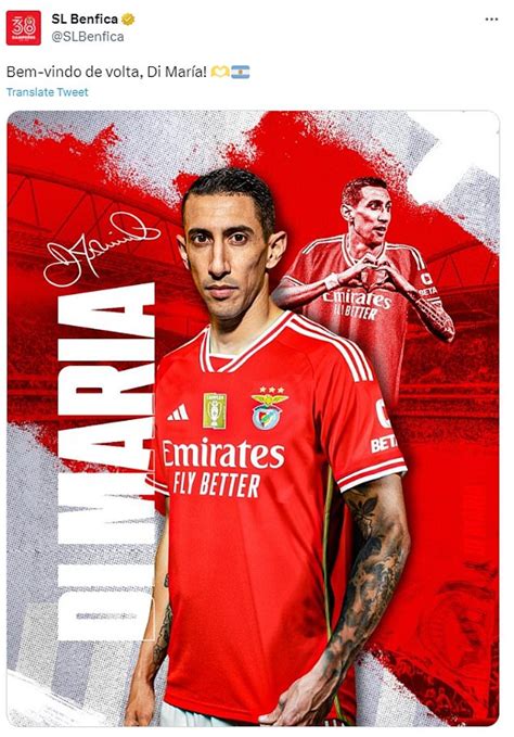 Ángel Di María Completa Gratis El Regreso Del Benfica De La Juventus