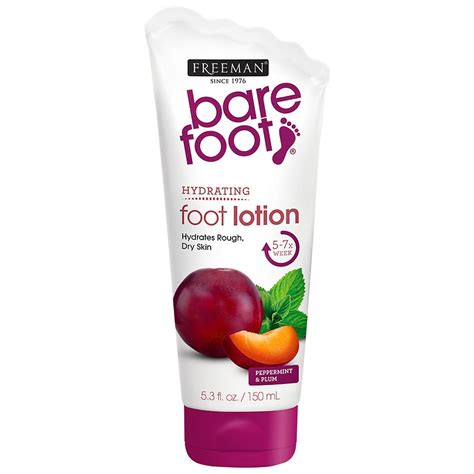 Freeman Bare Foot Softening Foot Lotion Invigorating Peppermint And Plum