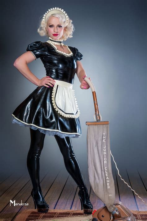 His Ruffle Latex French Maid Set Etsy