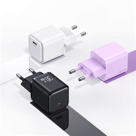 Cargador Pared Ficha Puerto Usb C Carga Rapida W Usams Color