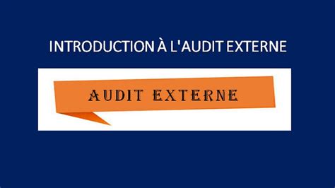 Introduction L Audit Externe Youtube