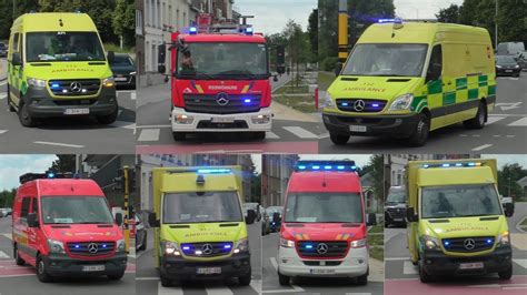 Brandweer Vilvoorde En Verschillende Ziekenwagens Met Spoed In