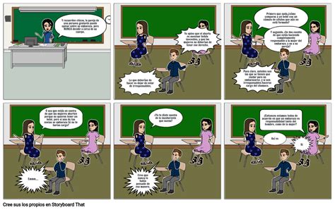 Resolución De Conflictos En El Aula Storyboard