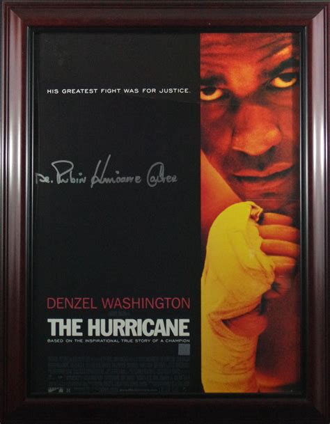 Hurricane Carter Poster Autographed by Dr. Rubin 'Hurricane' Carter ...