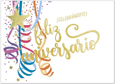 Feliz Aniversario Card | Spanish Business Greeting Cards | Posty Cards