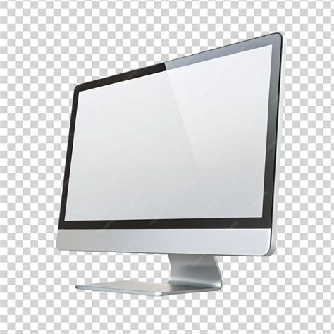 computer monitor  transparent background premium ai generated psd
