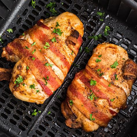 Air Fryer Bacon Wrapped Chicken Air Frying Foodie