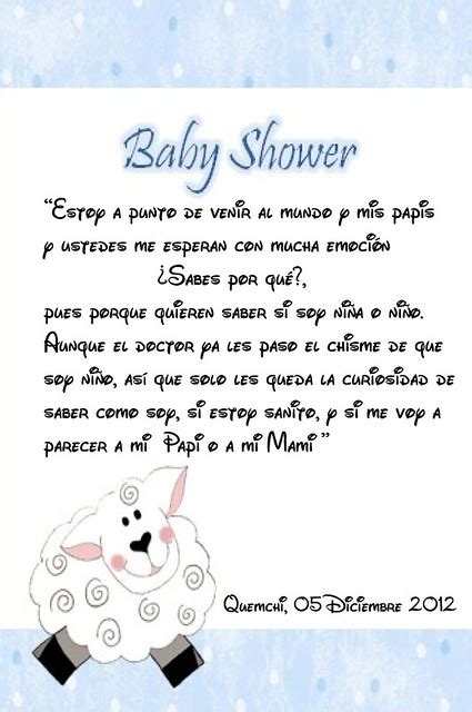 Carta Para Baby Shower