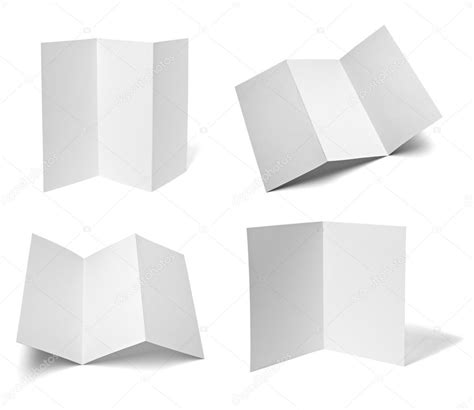 Leaflet white blank paper template — Stock Photo © PicsFive #13474737