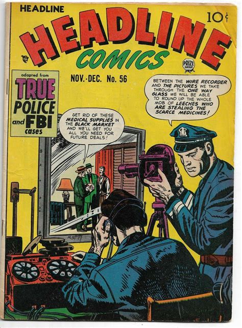 Headline Comics 56 1952 Prices Headline Comics Series