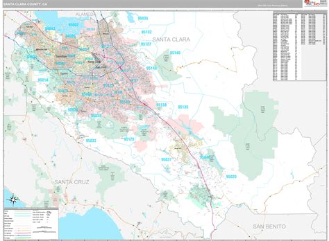 Santa Clara Map California