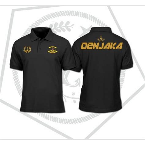 Jual Kaos Polo Shirt Baju Kerah Distro Denjaka Tni Al Tentara Polos